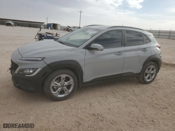 2023 Hyundai Kona SEL with VIN KM8K62AB3PU968191, listed as a Copart auction lot 48182345 with 41,315 mi miles and Salvage Title. Bid and sale history available at carsss.com. Image 1.