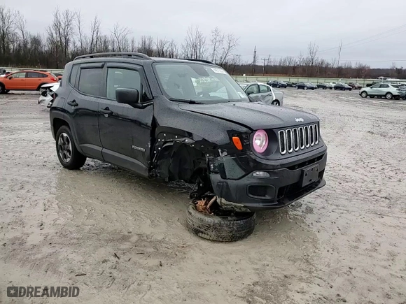 2018 Jeep Renegade Upland Edition with VIN ZACCJBAB1JPH29531, listed as a Copart auction lot 84016334 with 85,615 mi miles and Salvage Title. Bid and sale history available at carsss.com. Image 14.