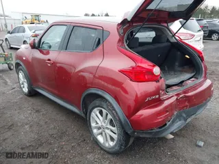 2013 Nissan Juke S with VIN JN8AF5MR8DT204854, listed as a IAAI auction lot 41146087 with 165,829 mi miles. Bid and sale history available at carsss.com. Image 3.