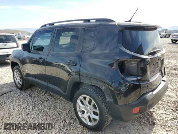 2017 Jeep Renegade Latitude with VIN ZACCJBBB7HPG57002, listed as a Copart auction lot 58260455 with 117,053 mi miles and Salvage title. Bid and sale history available at DreamBid. Image 2.