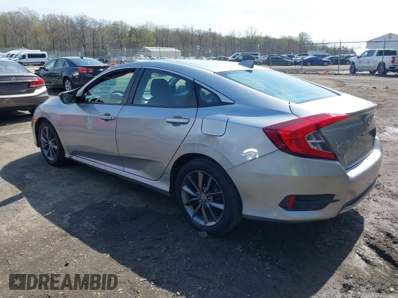 2020 Honda Civic Sedan EX with VIN 19XFC1F38LE209734, listed as a IAAI auction lot 41898003 with 116,421 mi miles. Bid and sale history available at carsss.com. Image 3.