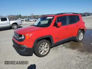 2017 Jeep Renegade Latitude with VIN ZACCJABB4HPF21498, listed as a Copart auction lot 47114555 with 87,503 mi miles and Salvage Title. Bid and sale history available at carsss.com. Image 1.