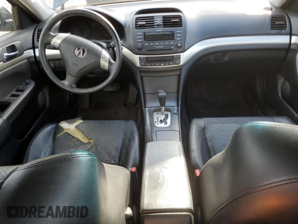 2004 Acura TSX with VIN JH4CL968X4C045374, listed as a Copart auction lot 50431295 with 0 mi miles and Salvage Title. Bid and sale history available at carsss.com. Image 8.