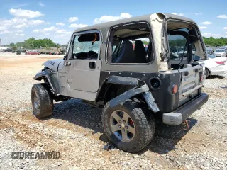 2002 Jeep Wrangler Sport with VIN 1J4FA49S42P720277, listed as a Copart auction lot 55856135 with Not provided miles and Salvage title. Bid and sale history available at DreamBid. Image 2.