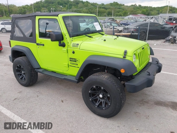 2013 Jeep Wrangler Sport with VIN 1C4AJWAG8DL507944, listed as a IAAI auction lot 42143144 with 70,085 mi miles and . Bid and sale history available at carsss.com. Image 1.
