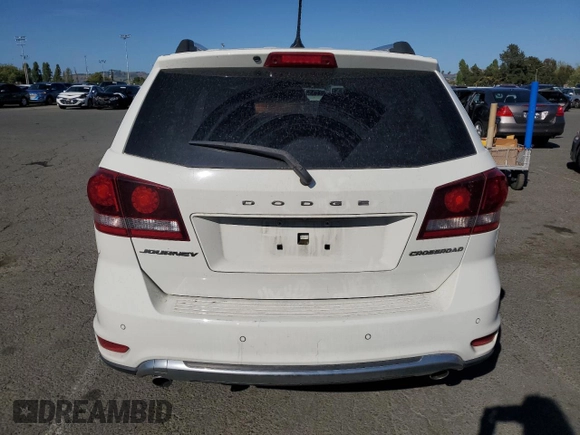 2017 Dodge Journey Crossroad Plus with VIN 3C4PDCGGXHT602670, listed as a Copart auction lot 54556675 with 179,702 mi miles and Salvage title. Bid and sale history available at DreamBid. Image 6.
