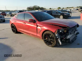 2020 Genesis G70 3.3T with VIN KMTG34LE7LU056746, listed as a Copart auction lot 74780724 with 42,340 mi miles and Salvage Title. Bid and sale history available at carsss.com. Image 4.