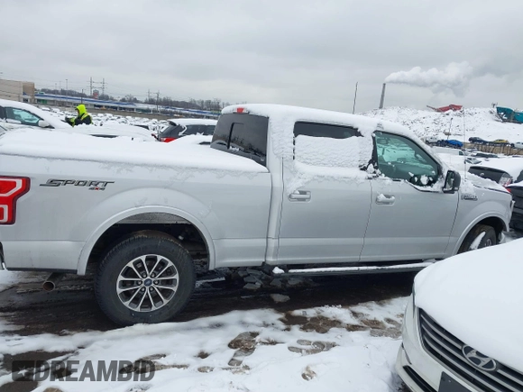 2018 Ford F-150 XL with VIN 1FTFW1E54JKC59793, listed as a IAAI auction lot 41558134 with 217,831 mi miles. Bid and sale history available at carsss.com. Image 13.