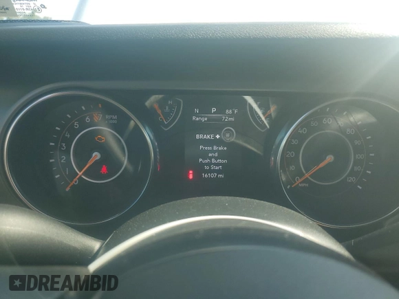 2019 Jeep Wrangler Unlimited Sport S with VIN 1C4HJXDG5KW505886, listed as a Copart auction lot 60511425 with 16,107 mi miles and Salvage title. Bid and sale history available at DreamBid. Image 9.