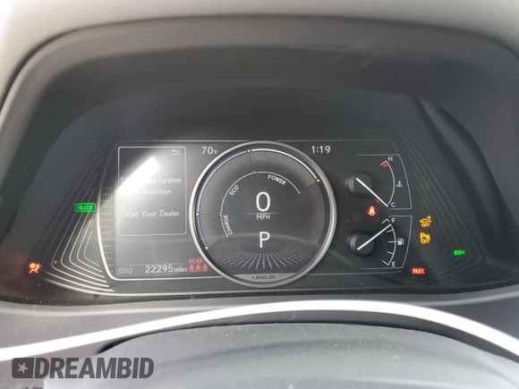 2020 Lexus UX 250h z VIN JTHP9JBH6L2032942, wystawiony jako Copart lot #56675505 z przebiegiem 22 295 mil mil oraz Szkoda całkowita • Salvage title. Historia ofert i sprzedaży dostępna na DreamBid. Obrazek 9.