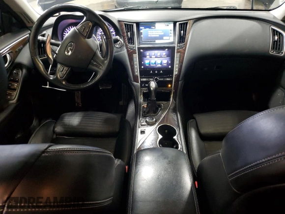 2014 Infiniti Q50 Premium with VIN JN1BV7AR1EM705764, listed as a Copart auction lot 50555595 with 105,626 mi miles and Salvage Title. Bid and sale history available at DreamBid. Image 8.