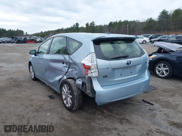 2013 Toyota Prius Two with VIN JTDZN3EU8D3279756, listed as a IAAI auction lot 41859346 with 95,457 mi miles and . Bid and sale history available at carsss.com. Image 3.