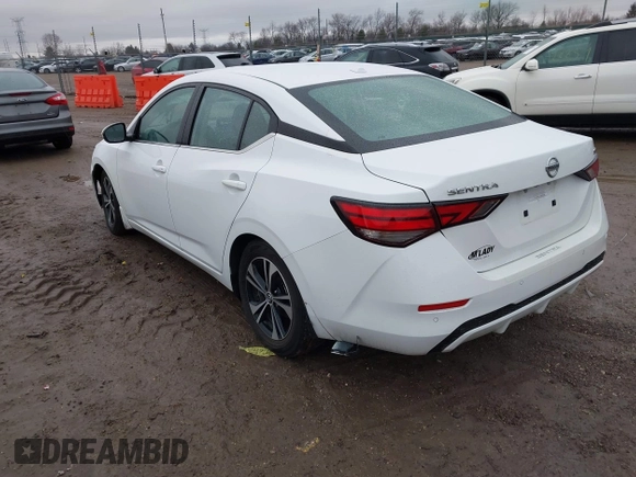 2021 Nissan Sentra SV with VIN 3N1AB8CV2MY306555, listed as a IAAI auction lot 41717581 with 63,198 mi miles and . Bid and sale history available at DreamBid. Image 3.