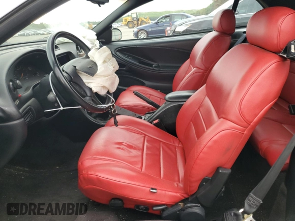 1996 Ford Mustang GT with VIN 1FALP45X9TF225224, listed as a Copart auction lot 66895564 with 113,282 mi miles and Salvage Title. Bid and sale history available at carsss.com. Image 7.