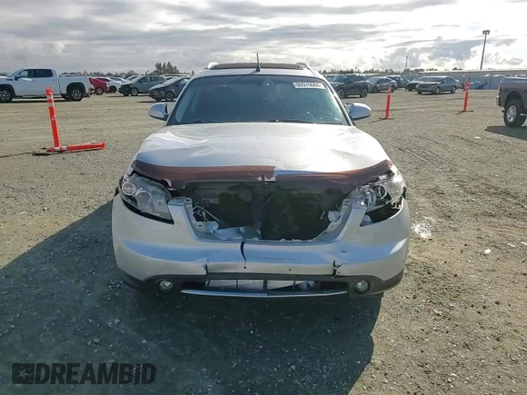 2007 Infiniti FX35 with VIN JNRAS08W37X206213, listed as a Copart auction lot 80970684 with 60,942 mi miles and Salvage Title. Bid and sale history available at carsss.com. Image 12.