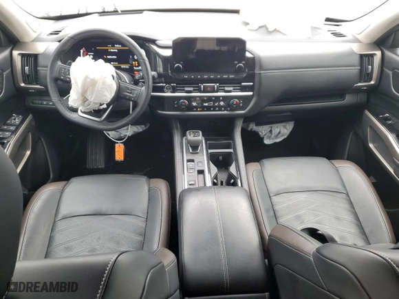 2024 Nissan Pathfinder Platinum with VIN 5N1DR3DH6RC259379, listed as a Copart auction lot 43399045 with 19,750 mi miles and Salvage Title. Bid and sale history available at carsss.com. Image 8.