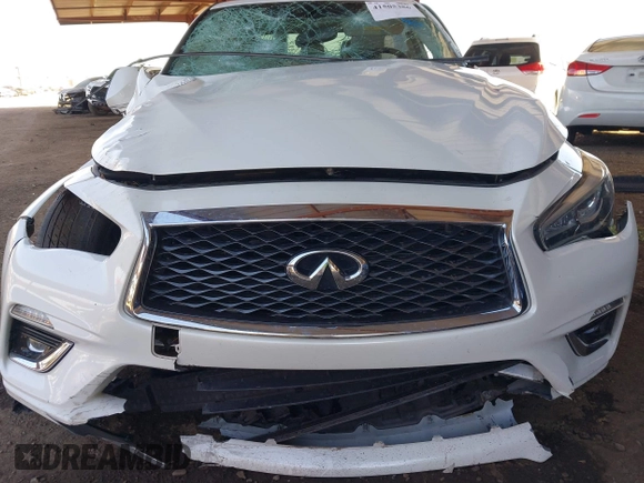 2020 Infiniti Q50 EDITION 30 with VIN JN1EV7APXLM201755, listed as a IAAI auction lot 41505386 with 52,316 mi miles and . Bid and sale history available at carsss.com. Image 12.