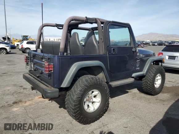 1999 Jeep Wrangler Sport with VIN 1J4FY19S0XP467587, listed as a Copart auction lot 51339415 with 168,142 mi miles and Clean Title. Bid and sale history available at carsss.com. Image 3.