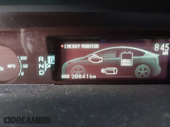 2013 Toyota Prius One with VIN JTDKN3DU9D5625482, listed as a IAAI auction lot 41097664 with 208,416 mi miles. Bid and sale history available at carsss.com. Image 15.