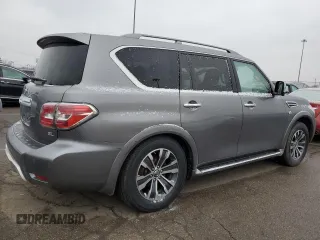 2018 Nissan Armada SV with VIN JN8AY2NC7J9550101, listed as a Copart auction lot 44971355 with 136,149 mi miles and Clean Title. Bid and sale history available at carsss.com. Image 3.