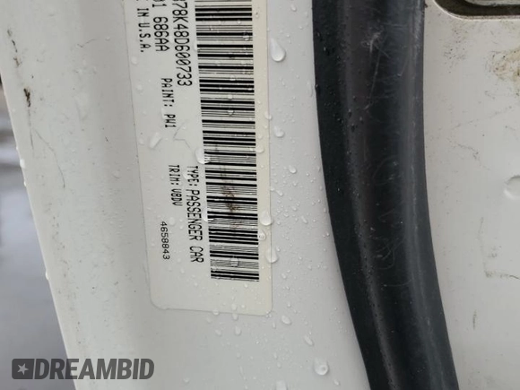 2008 Dodge Caliber R/T with VIN 1B3HB78K48D600733, listed as a Copart auction lot 72380784 with 92,881 mi miles and Salvage Title. Bid and sale history available at DreamBid. Image 12.