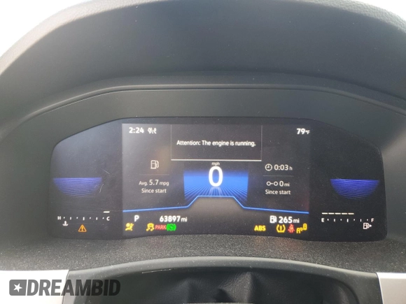 2022 Volkswagen Atlas SE with VIN 1V2LC2CAXNC201218, listed as a Copart auction lot 44107505 with 63,897 mi miles and Salvage title. Bid and sale history available at DreamBid. Image 9.
