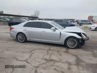 2019 Genesis G90 3.3T Premium with VIN KMTF34JA4KU058688, listed as a IAAI auction lot 41501184 with 85,530 mi miles. Bid and sale history available at carsss.com. Image 14.