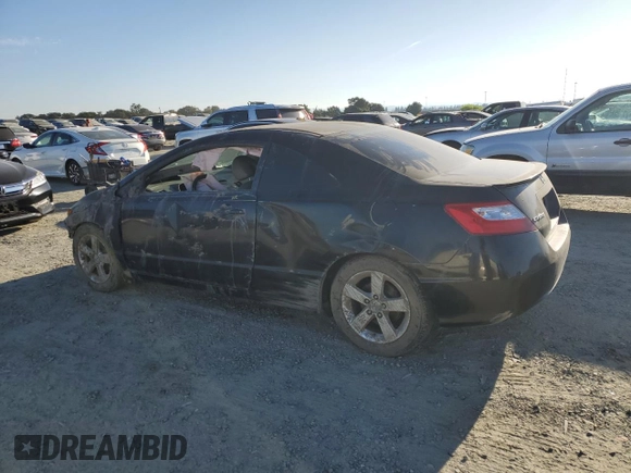 2008 Honda Civic Cpe EX-L with VIN 2HGFG12978H563658, listed as a Copart auction lot 70057354 with 0 mi miles and Salvage Title. Bid and sale history available at carsss.com. Image 2.