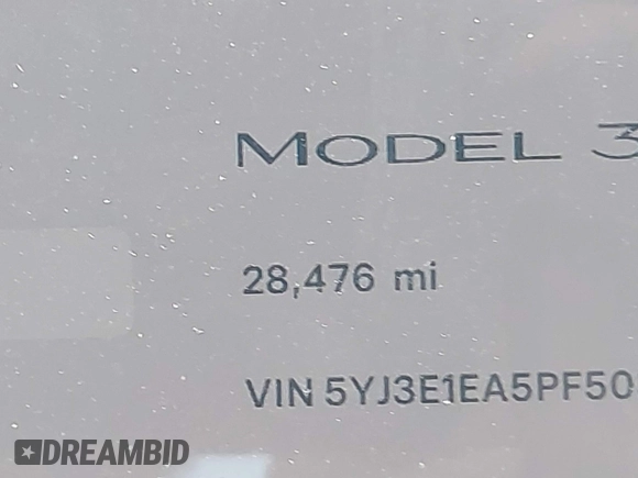 2023 Tesla Model 3 z VIN 5YJ3E1EA5PF503654, wystawiony jako IAAI lot #42622031 z przebiegiem 28 476 mil mil oraz . Historia ofert i sprzedaży dostępna na DreamBid. Obrazek 15.