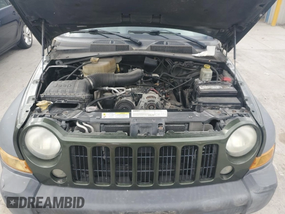 2007 Jeep Liberty Sport with VIN 1J4GL48K27W634768, listed as a Copart auction lot 45016985 with 134,418 mi miles and Salvage Title. Bid and sale history available at DreamBid. Image 12.