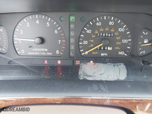 1997 Toyota Avalon XL with VIN 4T1BF12B1VU202935, listed as a IAAI auction lot 41900467 with 274,960 mi miles. Bid and sale history available at carsss.com. Image 7.