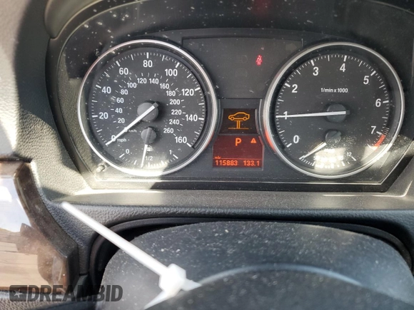 2010 BMW 3 Series 328i xDrive with VIN WBAPK5C51AA647206, listed as a Copart auction lot 52139085 with 115,883 mi miles and Salvage title. Bid and sale history available at DreamBid. Image 9.