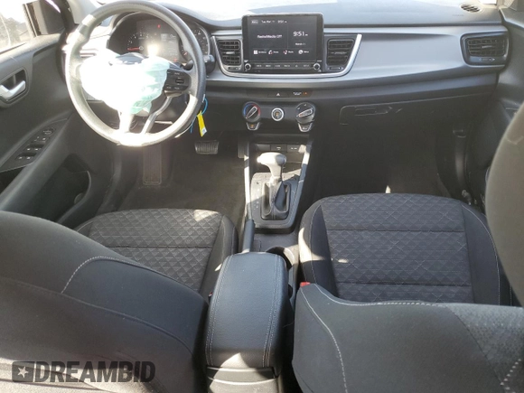 2022 Kia Rio S with VIN 3KPA24ADXNE477511, listed as a Copart auction lot 48555265 with 32,147 mi miles and Salvage Title. Bid and sale history available at carsss.com. Image 8.
