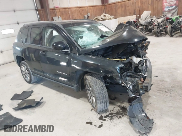 2016 Jeep Compass Latitude with VIN 1C4NJDEB7GD724176, listed as a IAAI auction lot 42051937 with 85,546 mi miles and . Bid and sale history available at DreamBid. Image 1.
