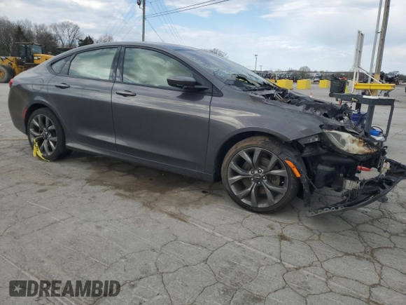 2015 Chrysler 200 S with VIN 1C3CCCDG9FN665153, listed as a Copart auction lot 50891885 with Not Provided miles and Salvage Title. Bid and sale history available at carsss.com. Image 4.