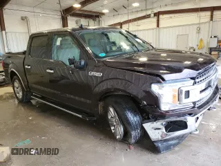 2019 Ford F-150 XL with VIN 1FTEW1EP6KFA59568, listed as a Copart auction lot 57139785 with 76,297 mi miles and Salvage title. Bid and sale history available at DreamBid. Image 4.