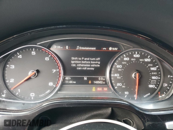 2017 Audi A8 L Sport with VIN WAU43AFD3HN016648, listed as a Copart auction lot 52583745 with 148,562 mi miles and Clean Title. Bid and sale history available at carsss.com. Image 9.