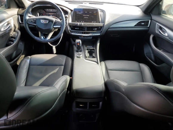 2021 Cadillac CT5 Premium Luxury with VIN 1G6DN5RK5M0145158, listed as a Copart auction lot 60147535 with 30,507 mi miles and Salvage title. Bid and sale history available at DreamBid. Image 8.