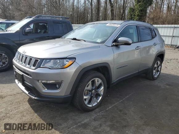 2021 Jeep Compass Limited with VIN 3C4NJDCB6MT528495, listed as a Copart auction lot 48039575 with 69,006 mi miles and Salvage Title. Bid and sale history available at DreamBid. Image 1.
