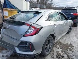 2020 Honda Civic Hatchback EX-L with VIN SHHFK7H8XLU414270, listed as a IAAI auction lot 41407368 with 43,077 mi miles. Bid and sale history available at carsss.com. Image 4.