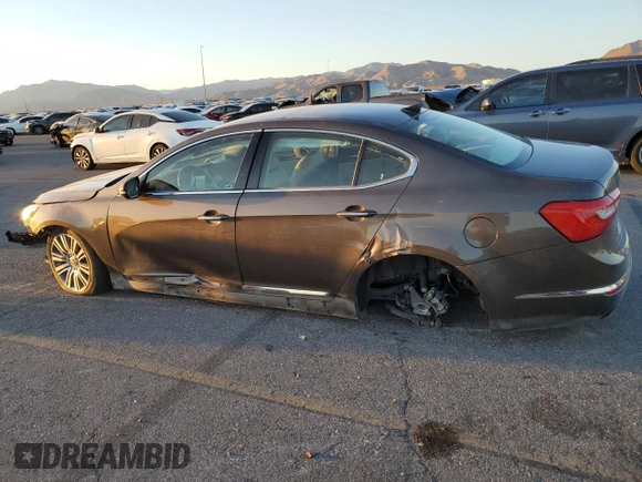 2014 Kia Cadenza Premium with VIN KNALN4D75E5129937, listed as a Copart auction lot 76095514 with 66,042 mi miles and Salvage Title. Bid and sale history available at carsss.com. Image 2.