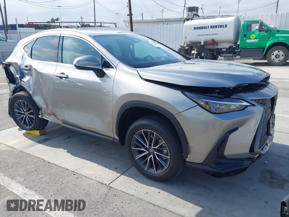 2025 Lexus NX 250 with VIN 2T2ADCAZ8SC027779, listed as a IAAI auction lot 42420839 with 491 mi miles and . Bid and sale history available at DreamBid. Image 1.