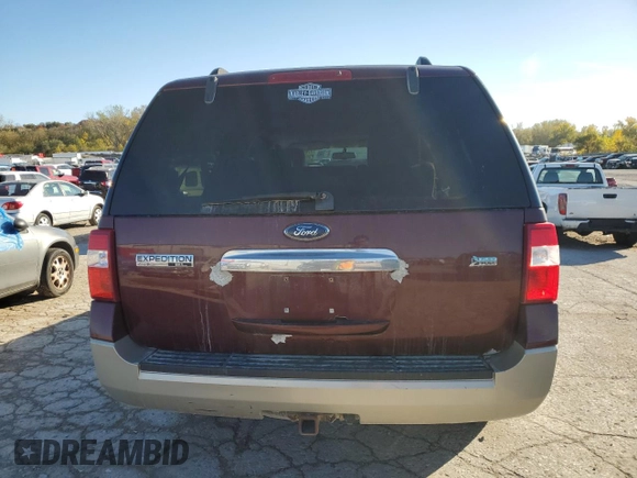 2009 Ford Expedition EL Eddie Bauer with VIN 1FMFK185X9EB03478, listed as a Copart auction lot 77695204 with 132,829 mi miles and Salvage Title. Bid and sale history available at carsss.com. Image 6.