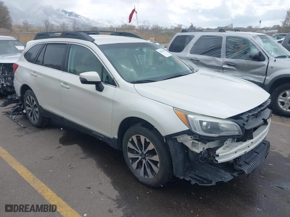 2015 Subaru Outback 2.5i Limited with VIN 4S4BSAJC5F3246157, listed as a IAAI auction lot 41931664 with 166,061 mi miles. Bid and sale history available at carsss.com. Image 1.