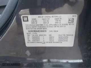 2014 Chevrolet Silverado 1500 LT with VIN 1GCRCREH4EZ404018, listed as a IAAI auction lot 41640371 with 96,068 mi miles. Bid and sale history available at carsss.com. Image 9.