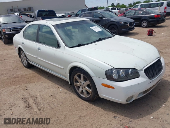 2002 Nissan Maxima GLE z VIN JN1DA31AX2T313083, wystawiony jako IAAI lot #42040751 z przebiegiem 182 814 mil mil oraz . Historia ofert i sprzedaży dostępna na DreamBid. Obrazek 1.