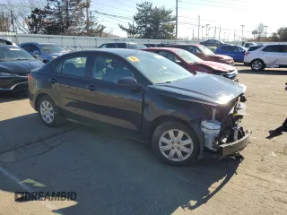 2021 Kia Rio LX with VIN 3KPA24AD7ME430662, listed as a Copart auction lot 43491004 with 34,246 mi miles and Salvage Title. Bid and sale history available at carsss.com. Image 4.