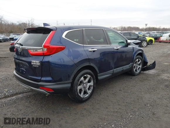 2019 Honda CR-V EX with VIN 2HKRW2H54KH630921, listed as a IAAI auction lot 41366277 with 103,075 mi miles and . Bid and sale history available at DreamBid. Image 4.