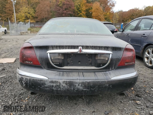 2001 Lincoln Continental with VIN 1LNHM97V01Y711340, listed as a Copart auction lot 78839344 with 0 mi miles and Salvage Title. Bid and sale history available at carsss.com. Image 6.