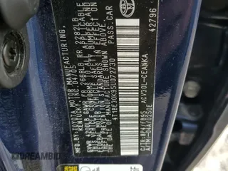 2005 Toyota Camry LE z VIN 4T1BE30K95U072730, wystawiony jako Copart lot #56398505 z przebiegiem 115 917 mil mil oraz Czysty tytuł • Clean title. Historia ofert i sprzedaży dostępna na DreamBid. Obrazek 13.